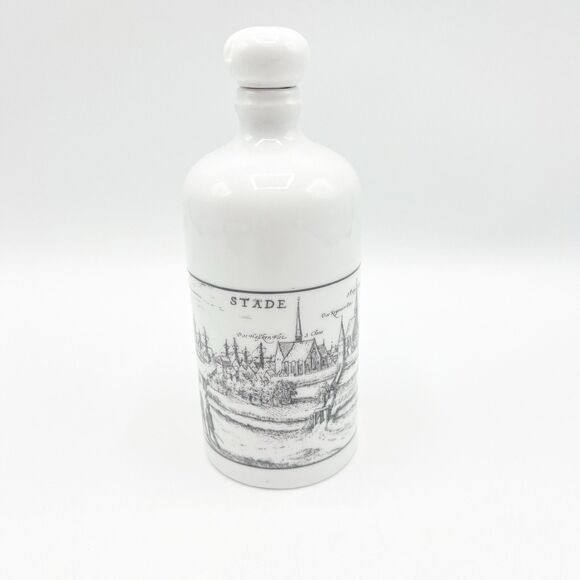 Vintage Bottle Flask Stade Germany Decanter Altenkunstadt EMPTY 6.25"  *READ - Picture 1 of 11